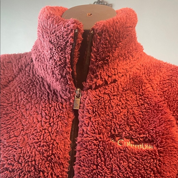Columbia Women's Deep Red Sherpa Jacket - Picture 3 of 8